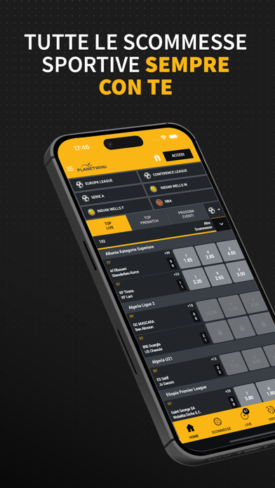 Planetwin365 Scommesse Sport iPhone screenshot 1