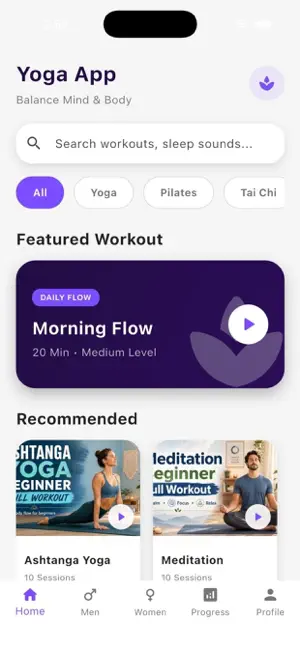 Daily Yoga for Men & Women screenshot 1