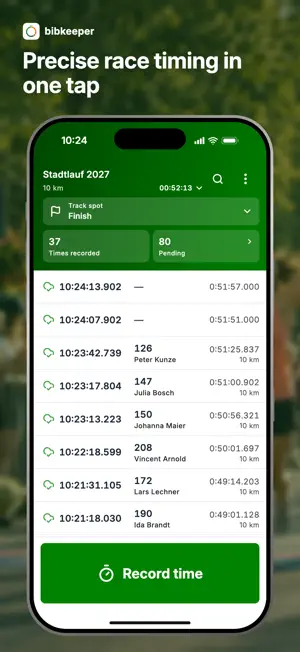 bibkeeper – Race Timing screenshot 1
