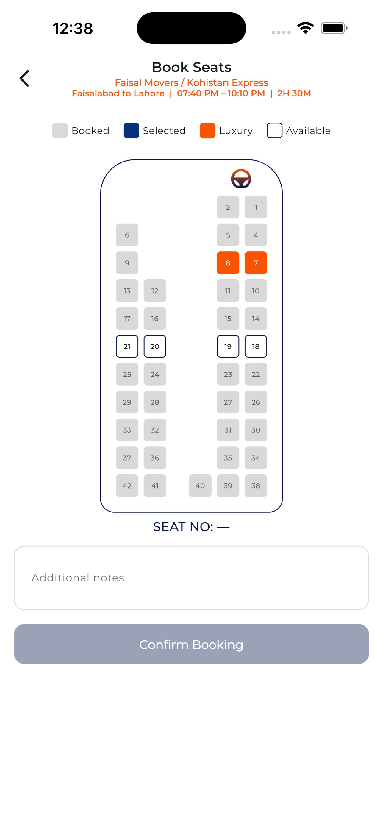 Screenshot 4 of Booking Counter