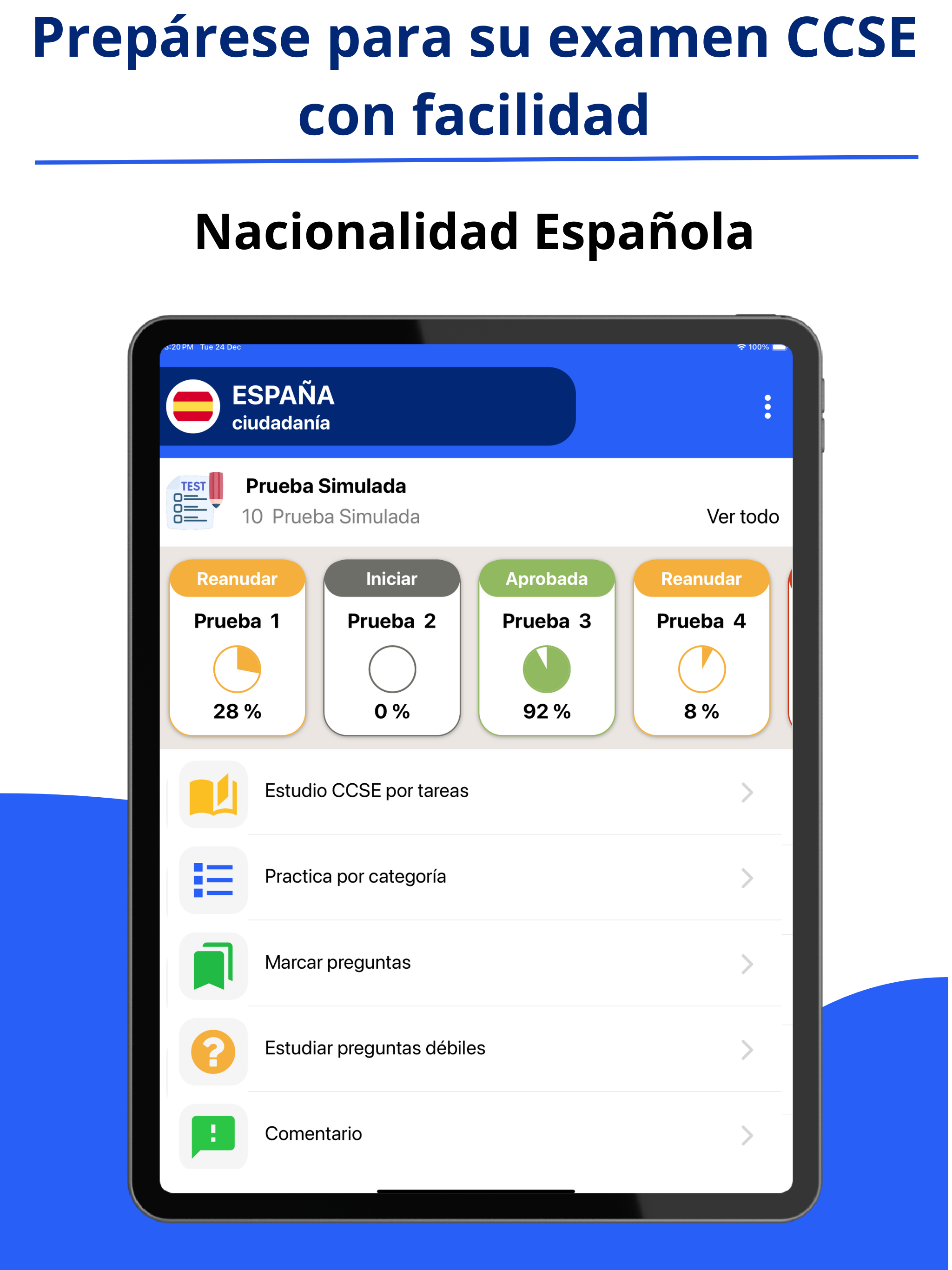 CCSE Examen Nacionalidad