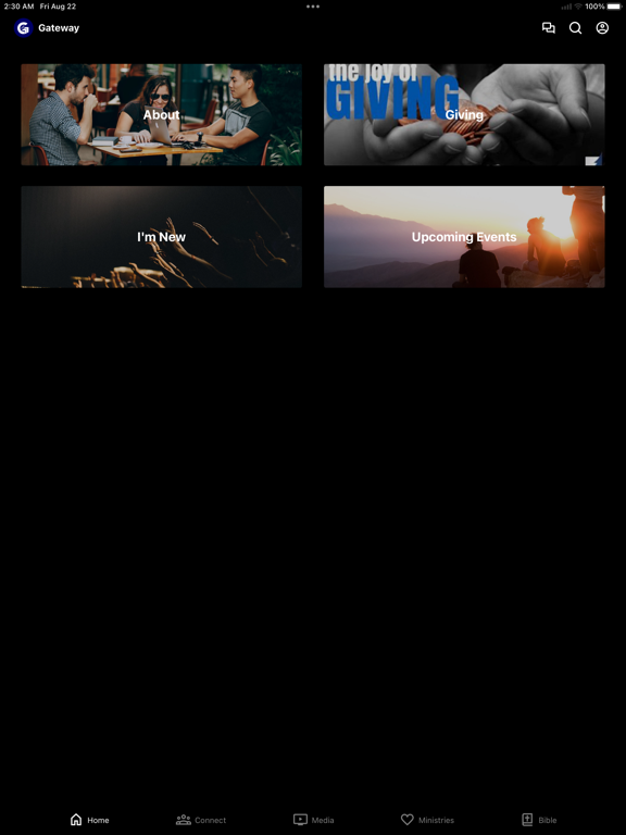 Gateway People iPad screenshot