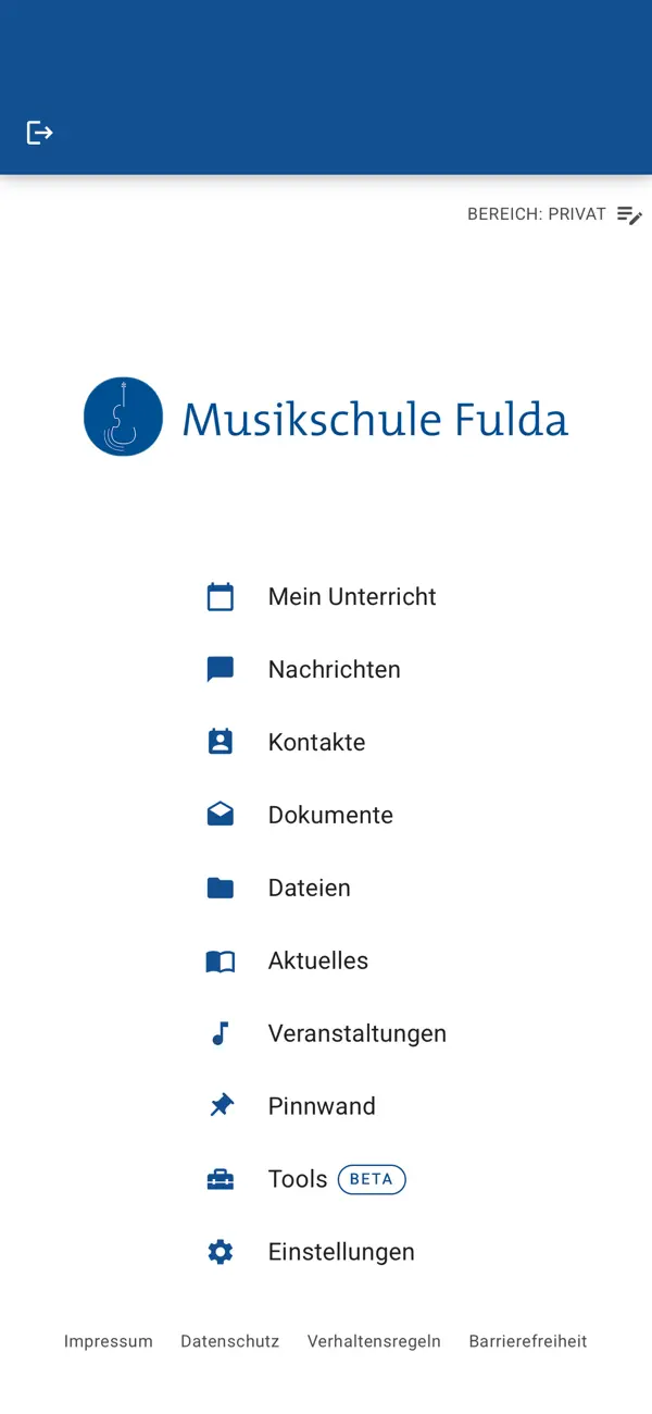 Screenshot #1 pour Musikschule der Stadt Fulda