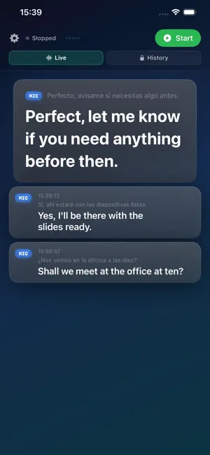 Eco: Live Translate Captions screenshot 1