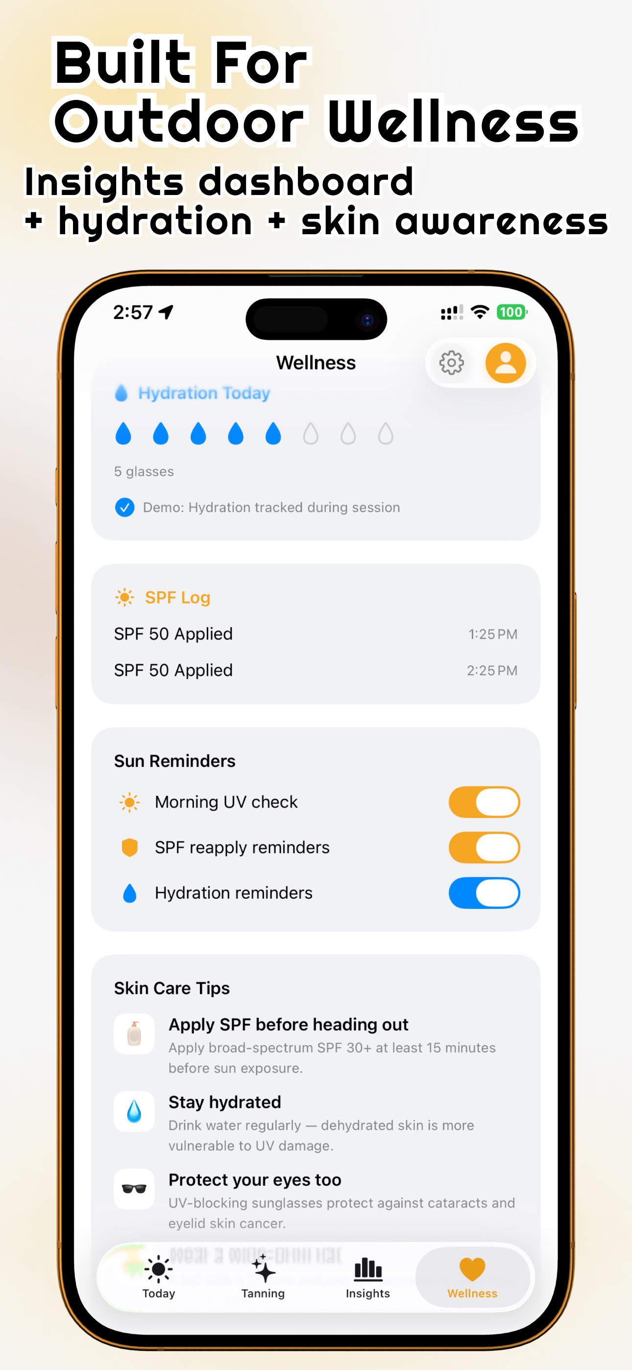 Tanning & UV Tracker: Tanly