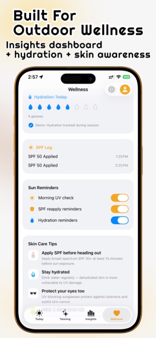 Tanning & UV Tracker: Tanly Screenshot 7 of 8