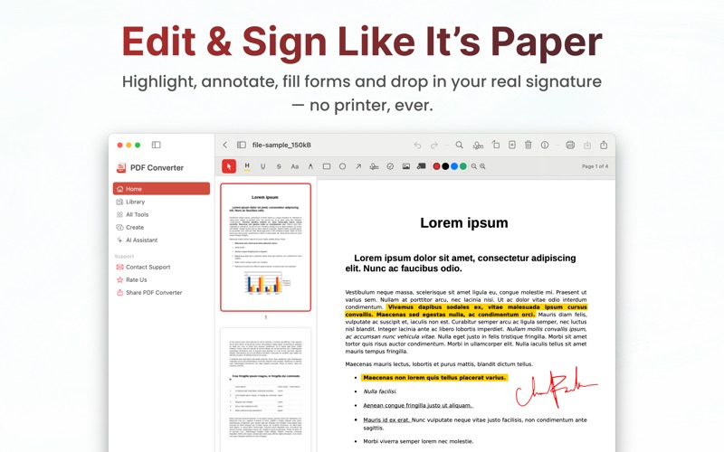 PDF Editor: Edit & Sign Docs iPhone screenshot