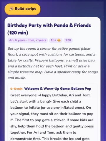Papa y Panda Kids Activities iPad screenshot