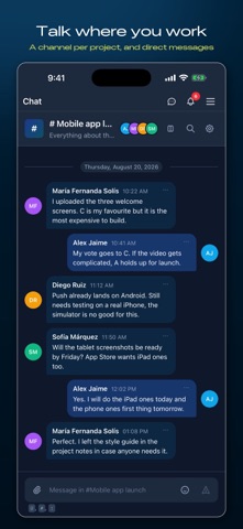 Comuna: Projects & Team Chat Screenshot 6 of 7