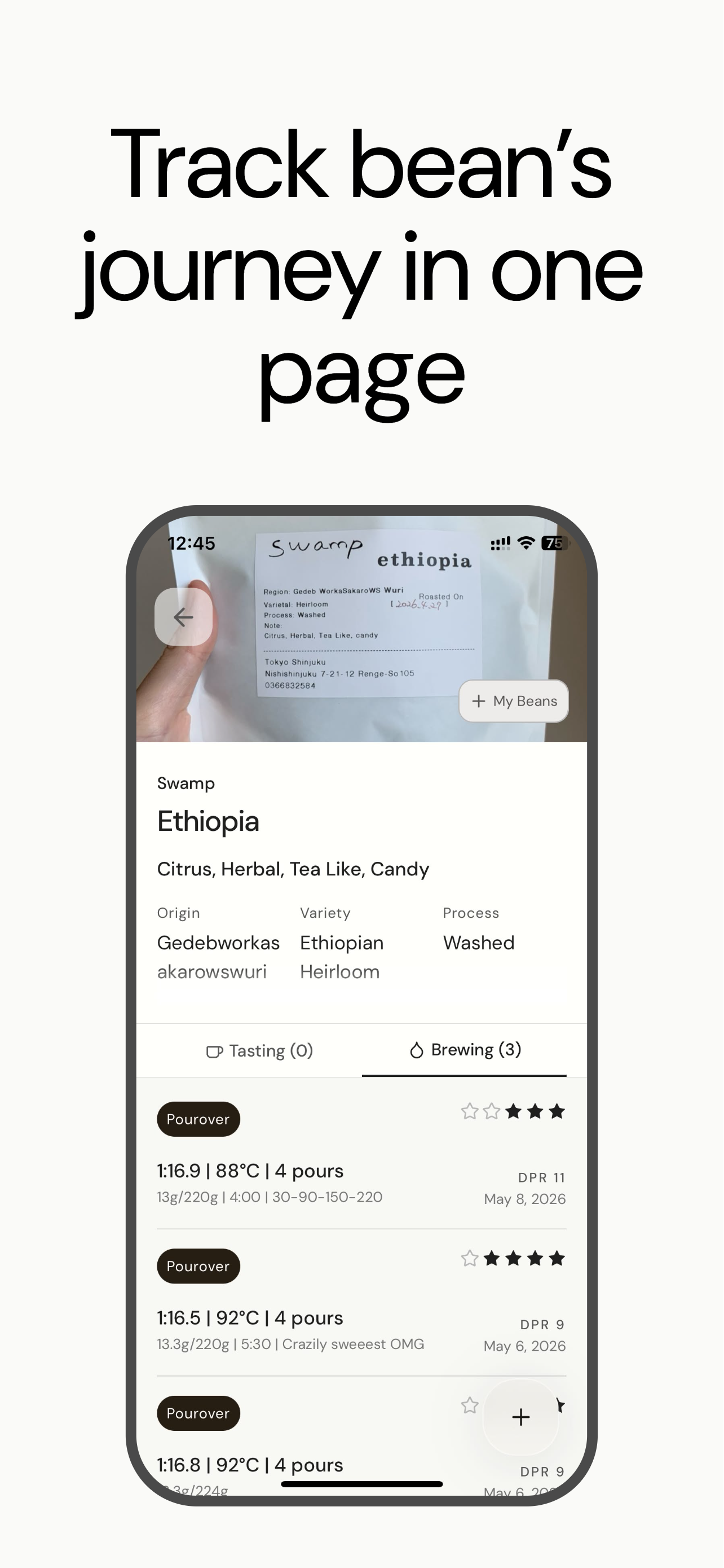 Sipio: Coffee Journal & Brews screenshot 2