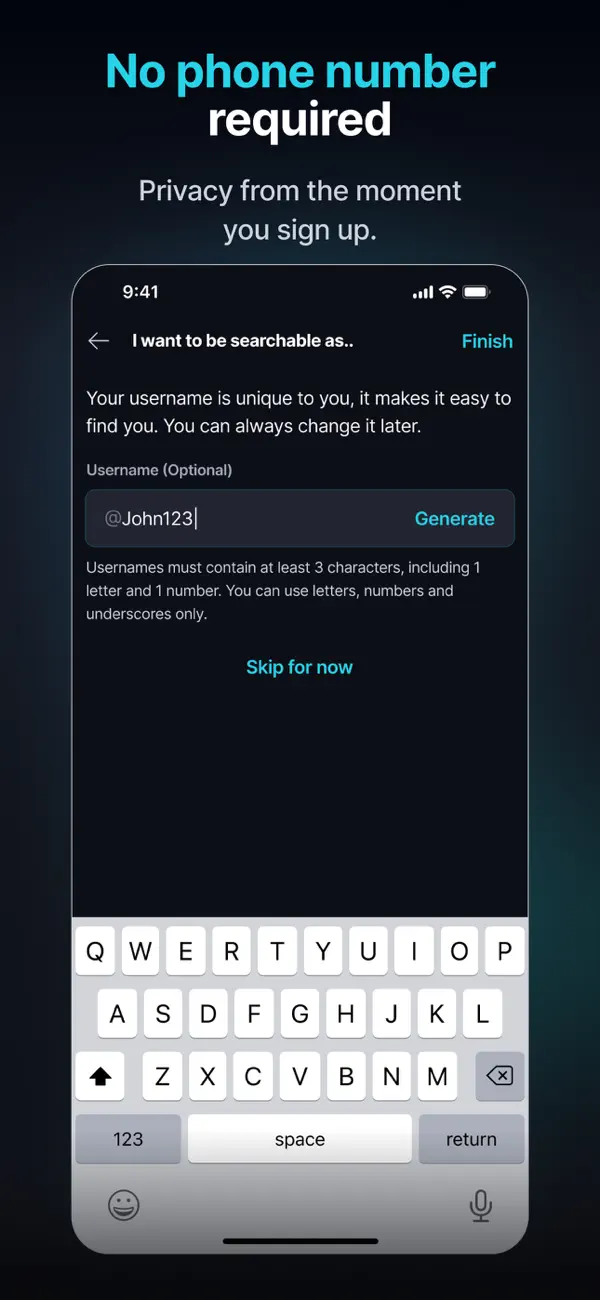 Keet - Private Encrypted Chat iPhone App Screenshot 5 – Soziale Netzwerke