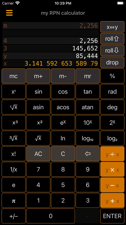#1. My RPN Calculator (iOS) By: Ling Lin