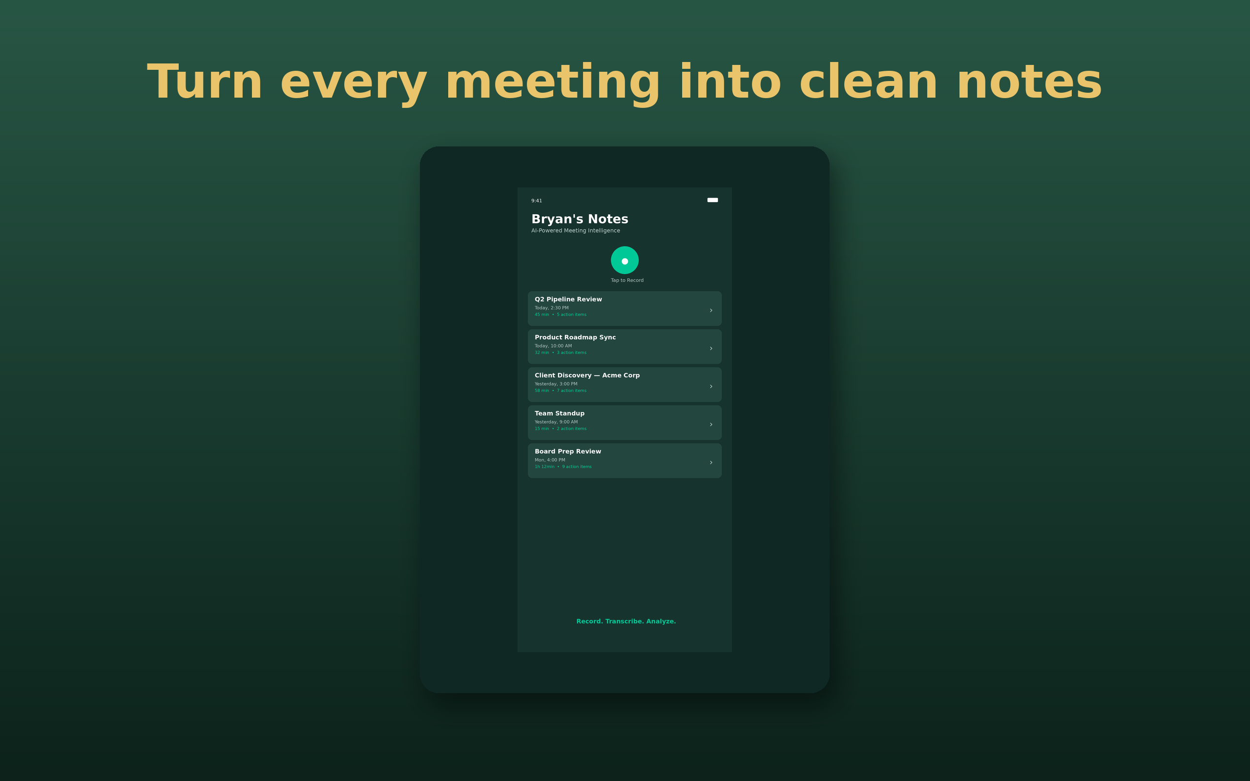 Bryan's Notes: Meeting AI screenshot 13