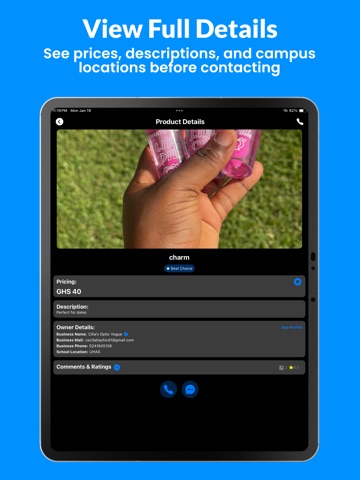 Quickspace: Campus Marketplace iPad screenshot