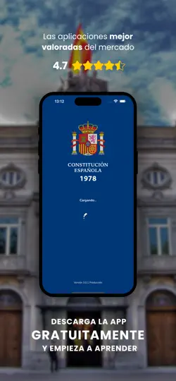 Captura de pantalla de La Constitución Española en iPhone 5