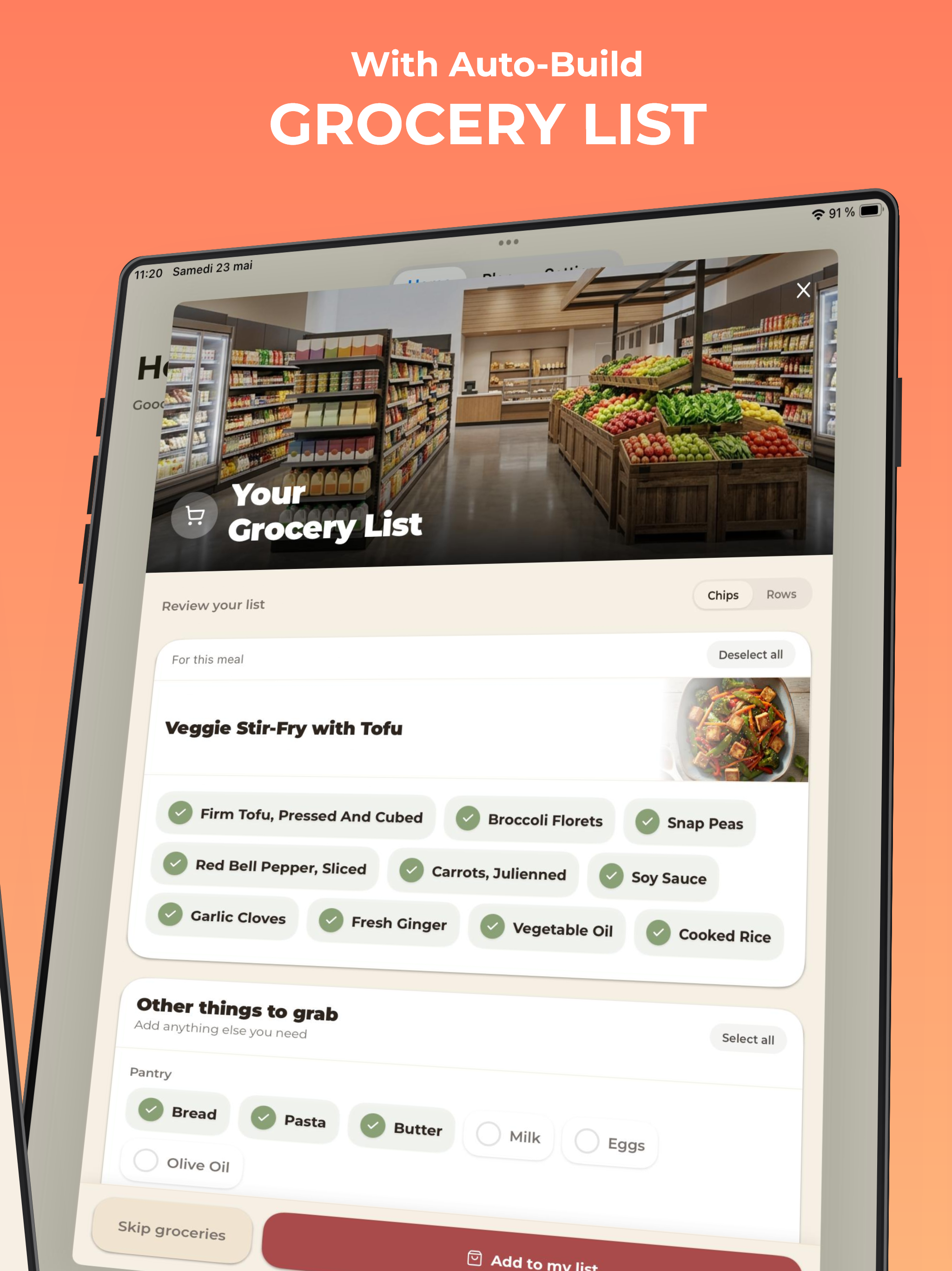Meal Idea & Grocery: noBrainer screenshot 10