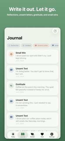 HeartKeep: Breakup Recovery iPhone screenshot
