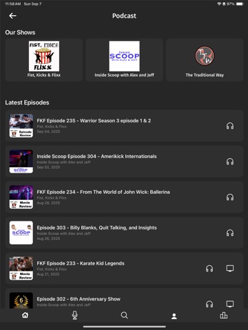 Martial Arts InterNetwork iPad screenshot