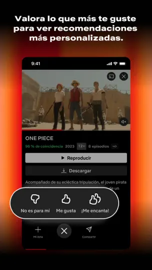 Captura de pantalla de Netflix en iPhone 4