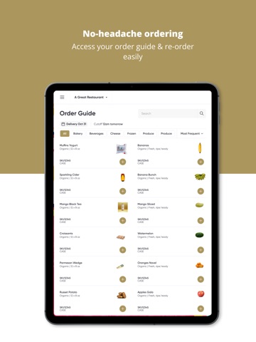 FWPordering iPad screenshot