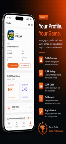 Rallyxapp-pickleball screenshot