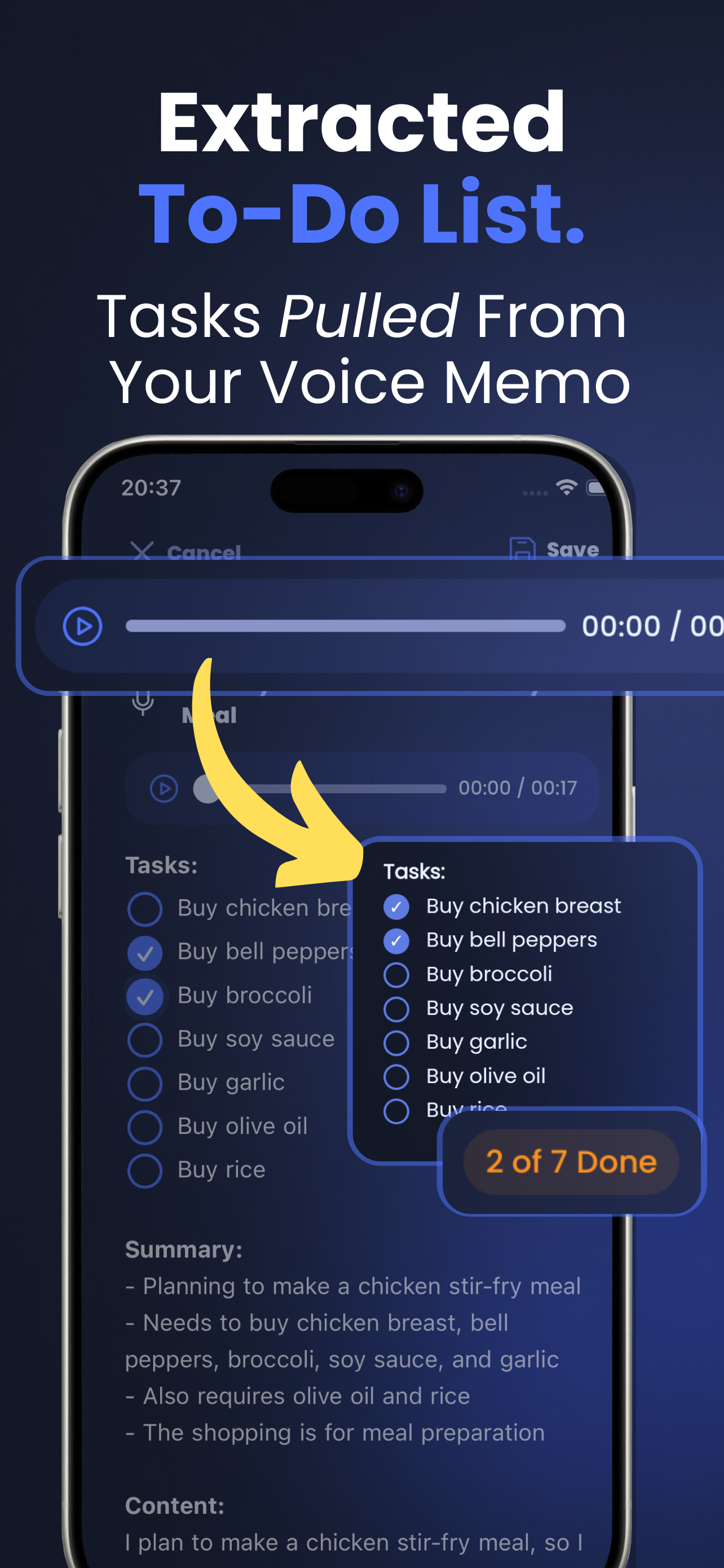 Voice Memo: Braindump