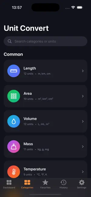 Unit Convert Go screenshot 3