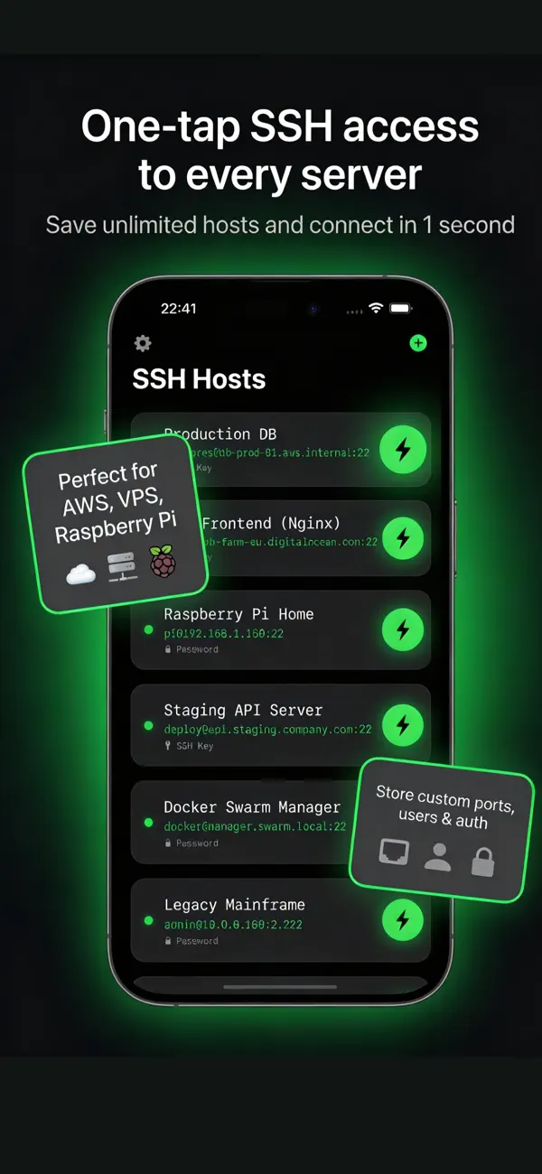 #1. SSH Quick Connect: Pro Client (iOS) Tekijänä: ZAINAB KICHOU AMANAD