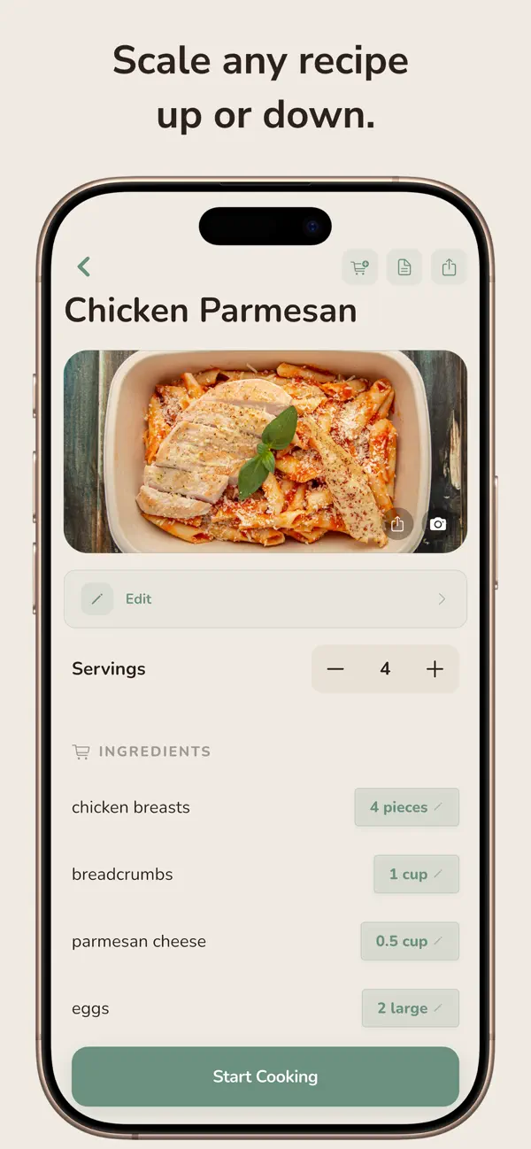 Screenshot #3 pour Aepron: AI Recipe Organizer