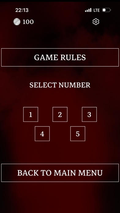 BlackJack Guess the Number Screenshot