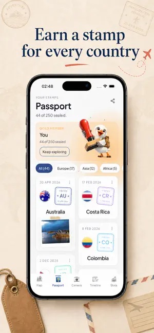 Travel Map: Countries Visited screenshot 2