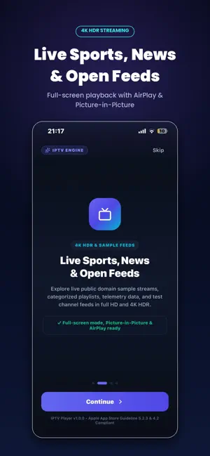 IPTV Player: M3U & Live HLS screenshot 1