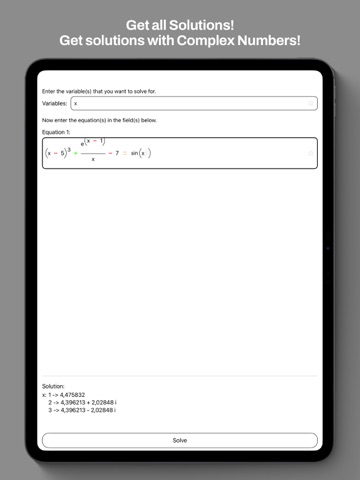 Numerical Solver iPad screenshot