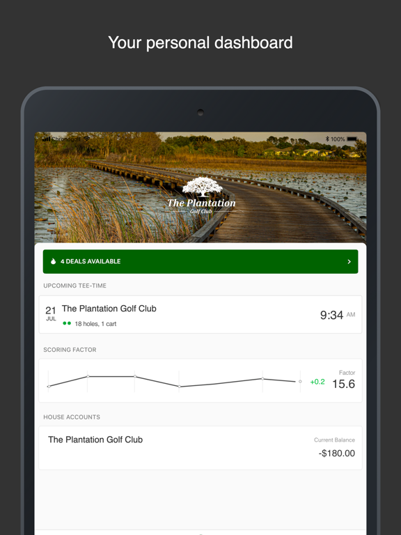 Plantation Golf iPad screenshot
