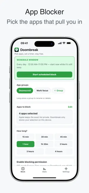 Doombreak - App Blocker screenshot 1