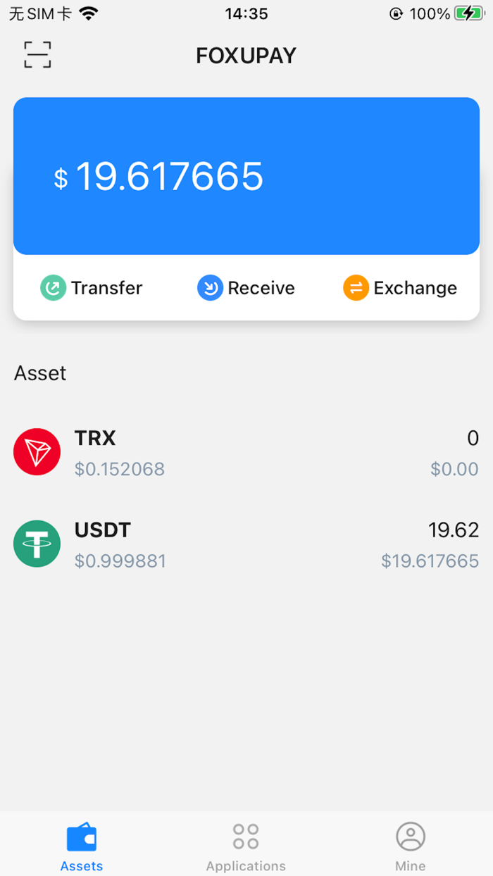 Rocky-TRON Wallet  USDT Card