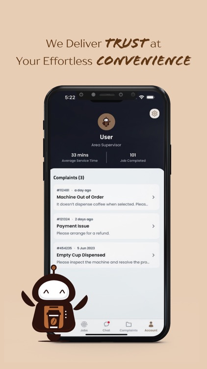 CoffeeBot Operation App