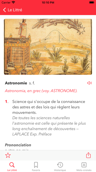 Screenshot #1 pour Dictionnaire Littré Français
