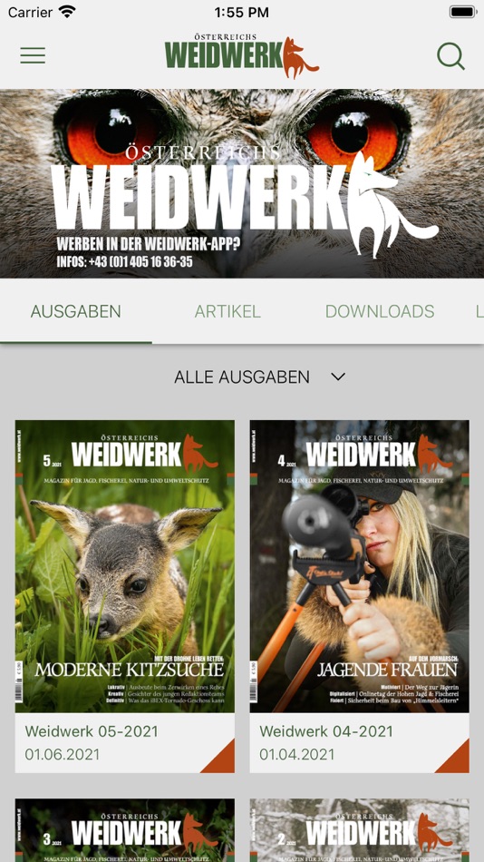#1. Weidwerk (iOS) 게시자: Jagdwirtschafts-, Förderungs- und BetriebsGmbH