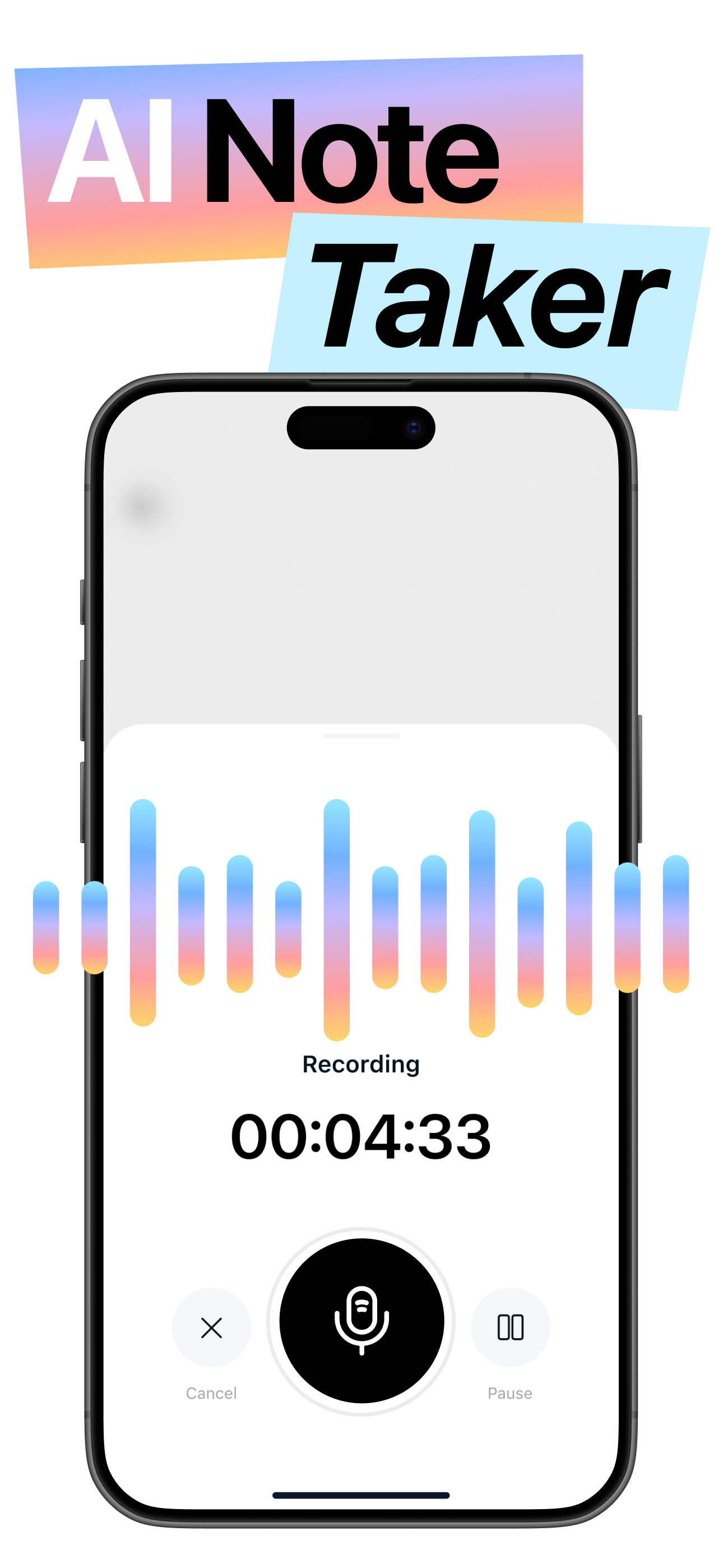 AI note taker live transcribe