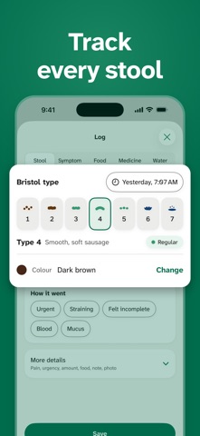 Poop & IBS Tracker - Stool Log Screenshot 1 of 5