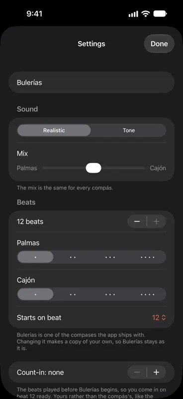 Con Compás: Flamenco Metronome screenshot 4 of 7