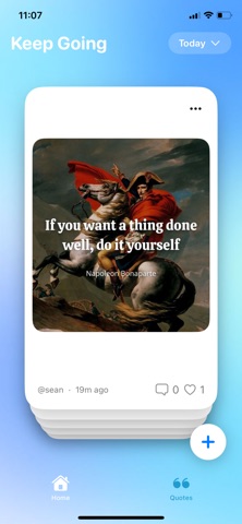 Keep Going - Daily Motivation Screenshot 1 of 9