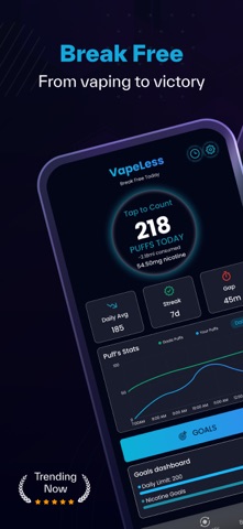 VapeLess: Quit Vaping App Screenshot 1 of 5