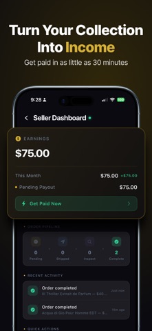 Obsidia: Fragrance Marketplace iPhone screenshot