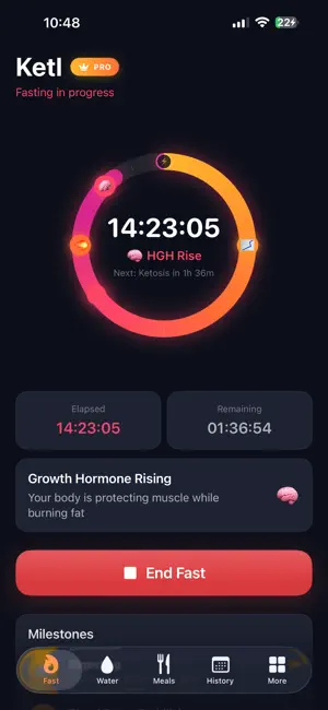 Ketl: Fasting Tracker screenshot 1