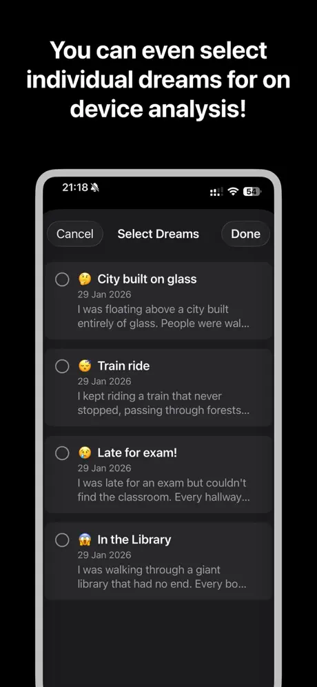 Dreams Insight 梦境解析应用截图