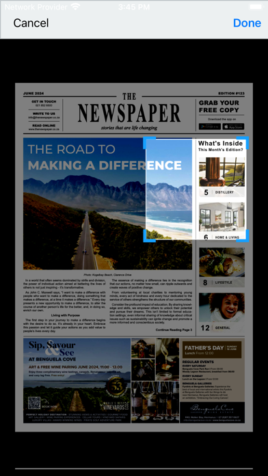 The Newspaper Screenshot