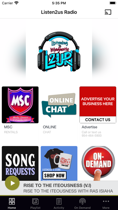 Listen2us Radio Screenshot