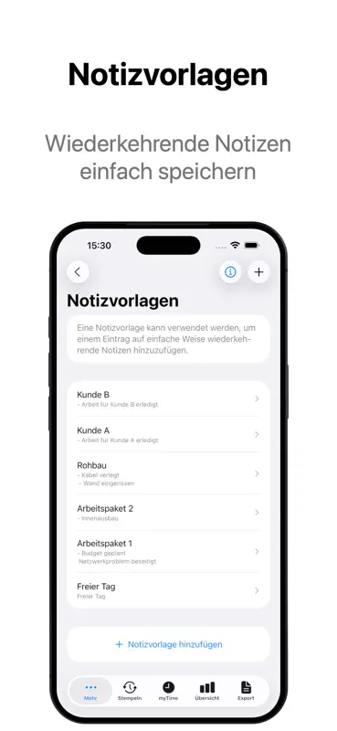 myTime - Zeiterfassung screenshot 9 of 9